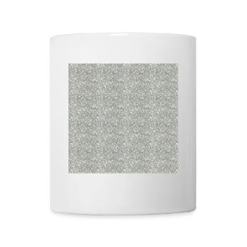 Gemusterter Granitstein in Grautönen - Mug - white - Front