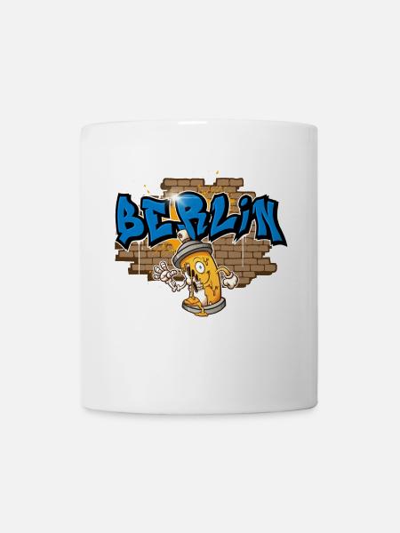 Graffiti de Berlin - Mug blanc - blanc