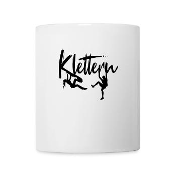 Klettern Kletterer Kletterin Klettergeschenk - Tasse - Weiß - Vorne