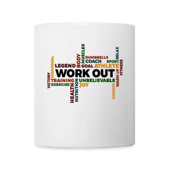Séance d’entraînement motivation proverbe déclaration de remise en forme gym - Mug blanc - blanc - Devant