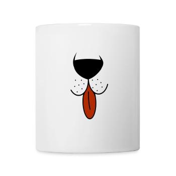 Bären Schnauze mit ausgestreckter Zunge - Tasse - Weiß - Vorne