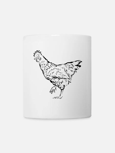 Poules poules - Mug blanc - blanc