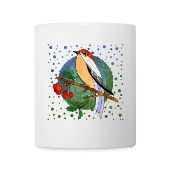 Oiseau - Mug blanc - blanc - Devant