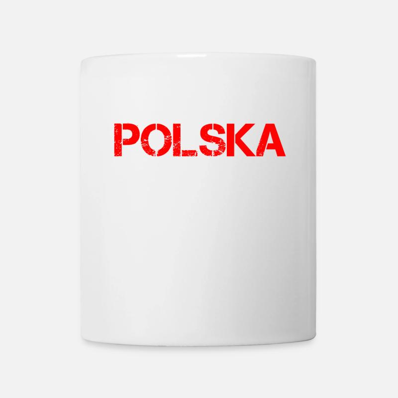POLSKA lettering - Mug - white