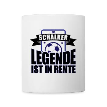 Die Schalker Legende ist in Rente | Schalke Spruch - Tasse - Weiß - Vorne