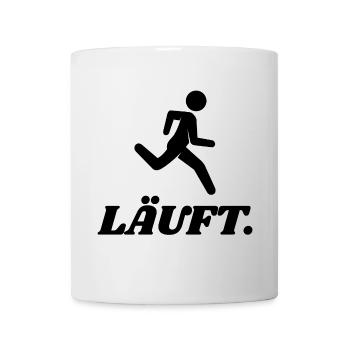 Läuft Laufen Statement Rennen Joggen Lustig Sport - Tasse - Weiß - Vorne