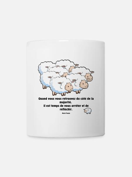 Les moutons de la majorité... - Mug blanc - blanc
