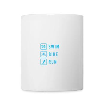 Triathlon Eat Sleep Swim Bike Run Repeat Gift - Mug - white - Front