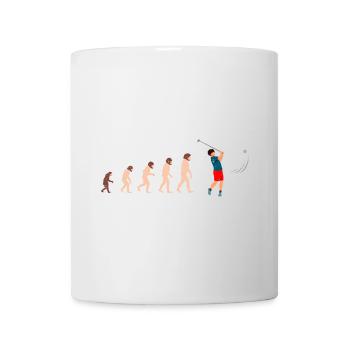 Idée cadeau golfeur Evolution - Mug blanc - blanc - Devant