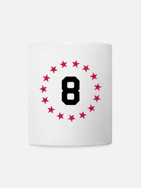 Ziffer 8 - Tasse - Weiß