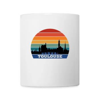 Toulouse Skyline Souvenir France Silhouette - Mug blanc - blanc - Devant