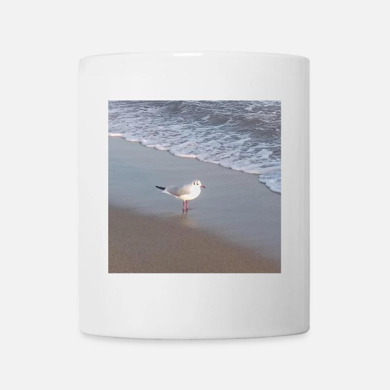 Poster oiseaux mouettes - Mug blanc - blanc