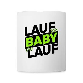 Laufen Rennen Joggen Lustig Sprüche Statement - Tasse - Weiß - Vorne
