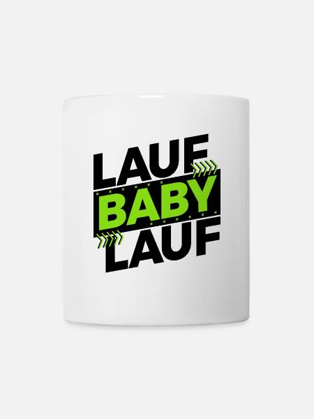 Laufen Rennen Joggen Lustig Sprüche Statement - Tasse - Weiß