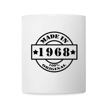 MADE IN 1968 year of birth year of manufacture vintage gift - Mug - white - Front