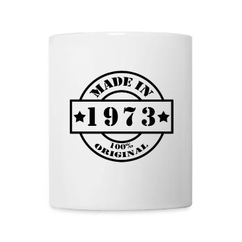 FAIT EN 1973 année de naissance année de fabrication cadeau vintage - Mug blanc - blanc - Devant