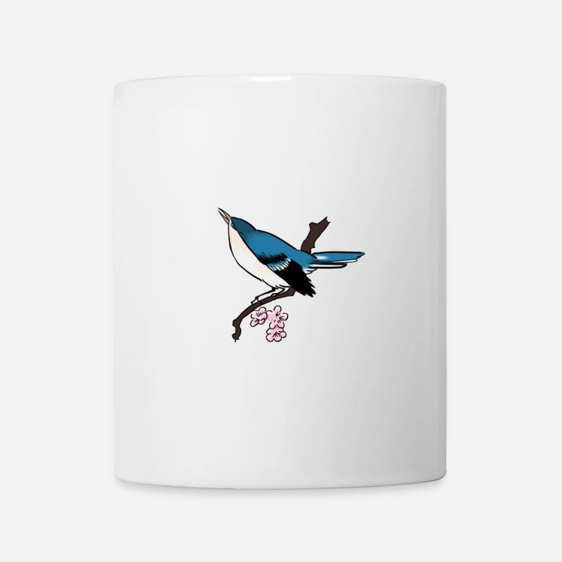 rossignol japonais - Mug blanc - blanc