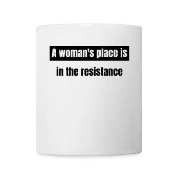 féminisme - la femme résiste - Mug blanc - blanc - Devant