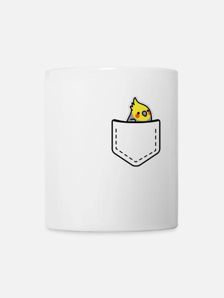 Cockatiel in my pocket - Mug - white