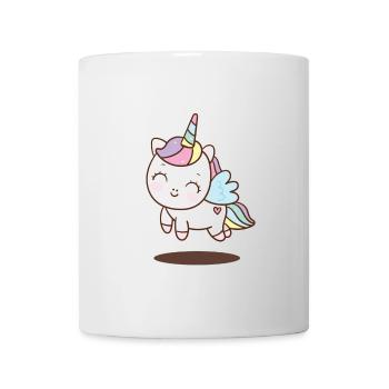 Unicorn with Wings and Colored Horn - Mug - white - Front