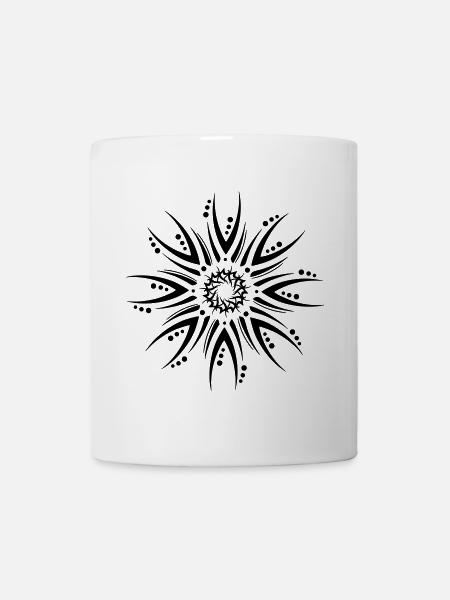 Symbol Blume - Tasse - Weiß