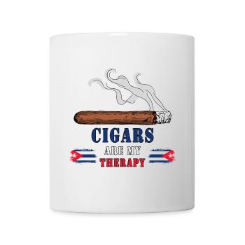 Zigarren Kuba Design / Geschenkidee - Tasse - Weiß - Vorne