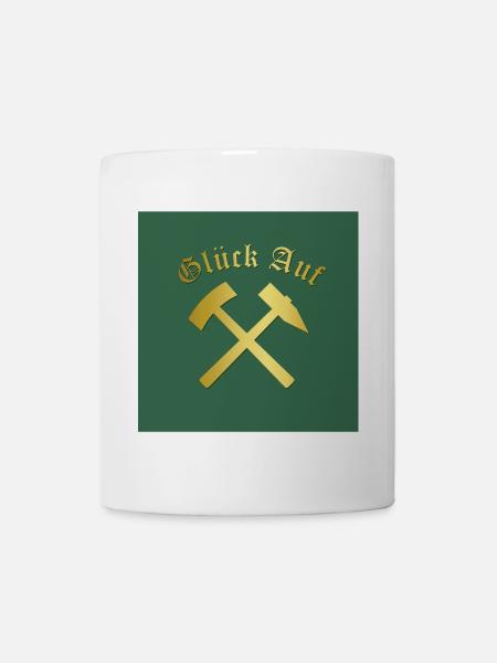 Glückauf Bergwerk Steiger Gruß Bergmann Bergleute - Tasse - Weiß