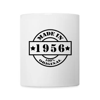 FAIT EN 1956 année de naissance année de fabrication cadeau vintage - Mug blanc - blanc - Devant