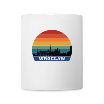 Wroclaw Poland Skyline Silhouette Souvenir Flag - Mug - white - Front