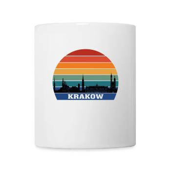 Krakau Polen Skyline Polnische Flagge Reisesouvenir - Tasse - Weiß - Vorne