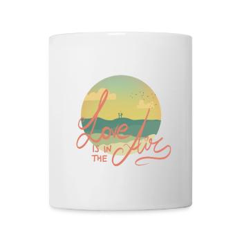L'amour est dans l'air - Mug blanc - blanc - Devant
