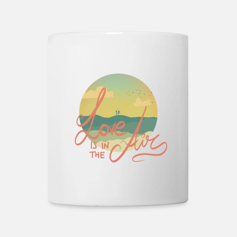 Liebe ist in der Luft - Tasse - Weiß