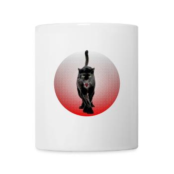 Noir Cougar schwarzer Panther CB Chat Noir - Mug blanc - blanc - Devant