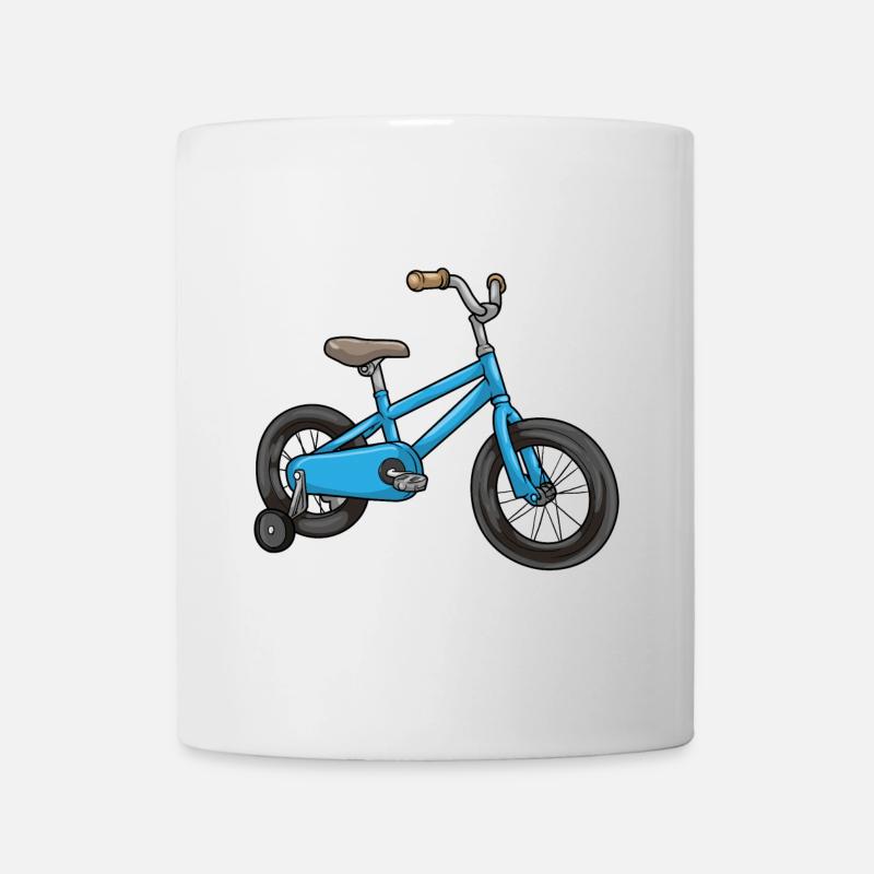 Kinderfahrrad Stützräder - Tasse - Weiß
