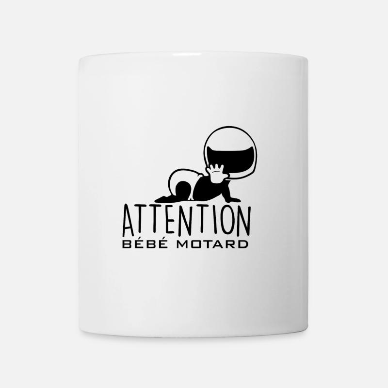Attention bébé motard - Mug blanc - blanc
