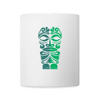 Cadeau de tatouage tribal polynésien Marquises Tiki - Mug blanc - blanc - Devant
