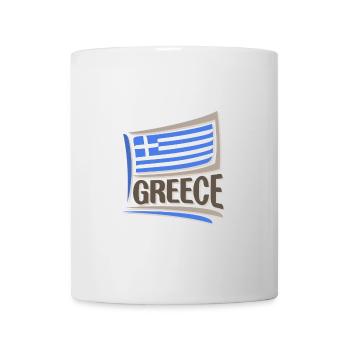 Greece Souvenir Landmark, Greece Flag Travel - Mug - white - Front
