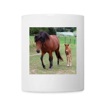 Pferd Pferdeposter - Tasse - Weiß - Vorne