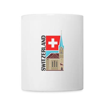 Schweiz Souvenir Wahrzeichen, Schweiz Reisen - Tasse - Weiß - Vorne