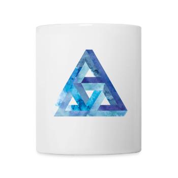 Triangle d'illusion d'optique Escher - Mug blanc - blanc - Devant