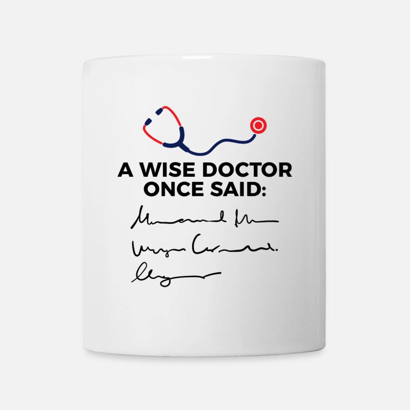 Docteur médecin spécialiste assistant médecin énonciation drôle - Mug blanc - blanc