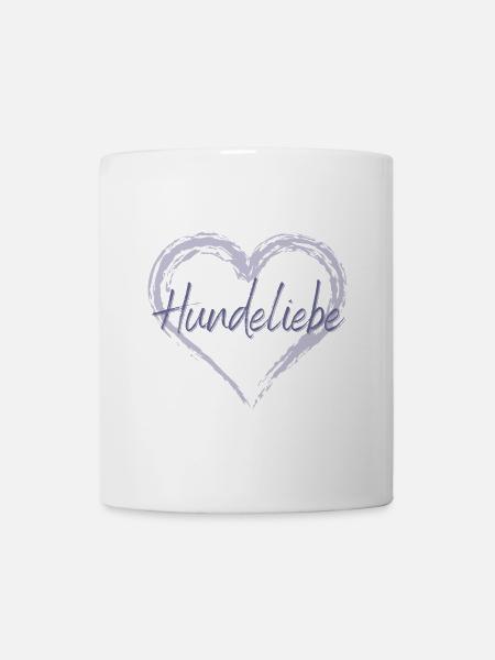 Hundeliebe - Tasse - Weiß