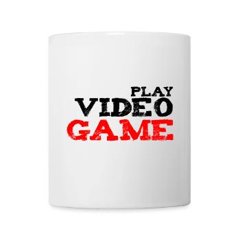 spielt Videospiele Konsole Computer Geschenk geek - Tasse - Weiß - Vorne