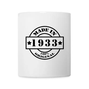 MADE IN 1933 Année de naissance Millésime Cadeau - Mug blanc - blanc - Devant