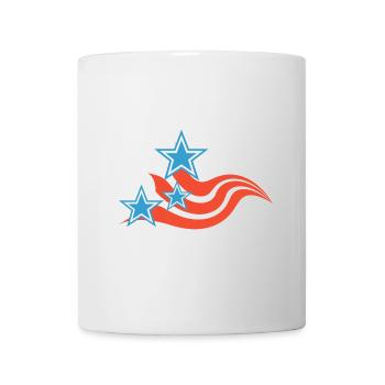 Stars and Stripes (Red/Blue) - Mug - white - Front