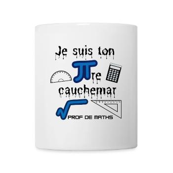 Cadeau à offrir à un prof de maths - Mug blanc - blanc - Devant