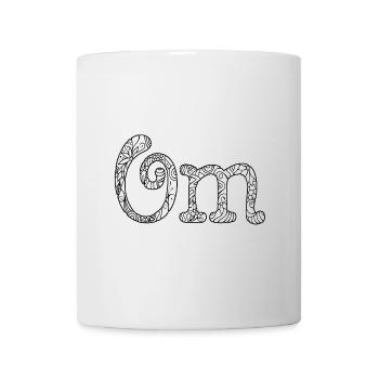om floral - Mug blanc - blanc - Devant