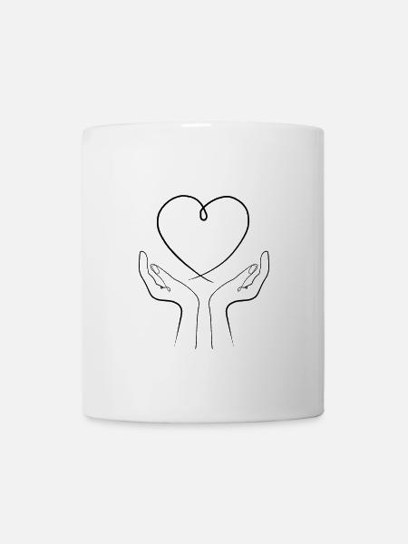 L'amour entre tes mains - Mug blanc - blanc