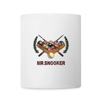 Mr. Snooker Design / Geschenkidee - Tasse - Weiß - Vorne