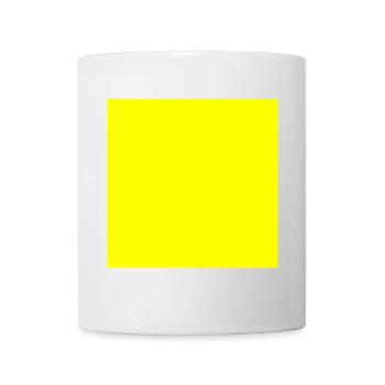 Modèle de texture de fond jaune Personnaliser - Mug blanc - blanc - Devant